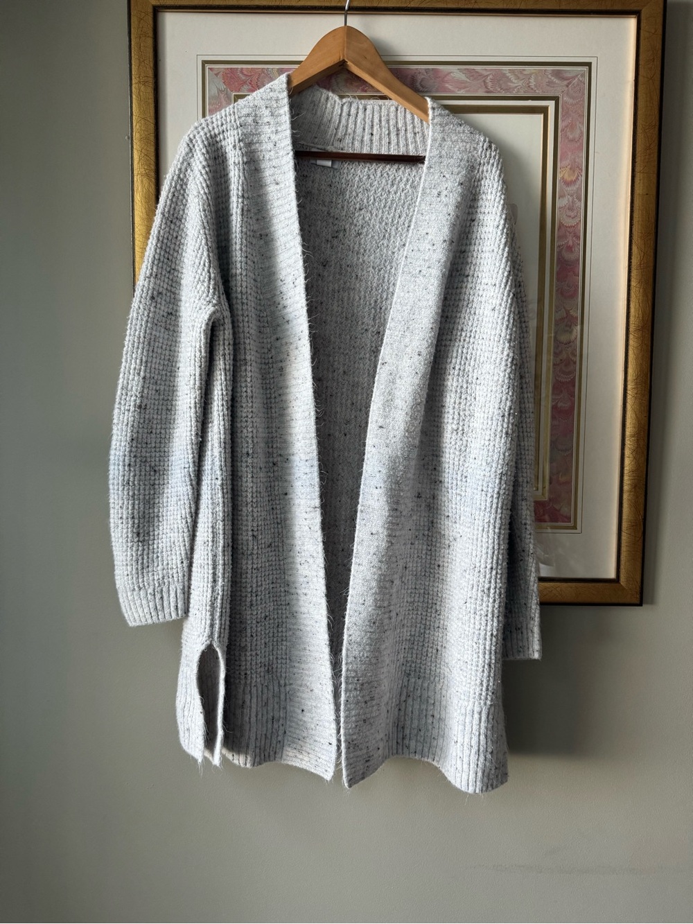 Old navy long waffle weave cardigan